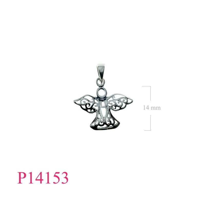 Pendant, filigree guardian.