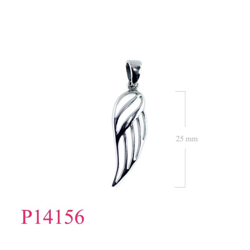 Pendant, cut out wing.