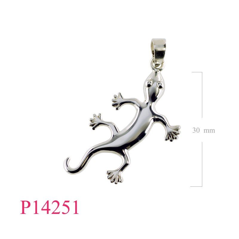 Pendant, gecko.