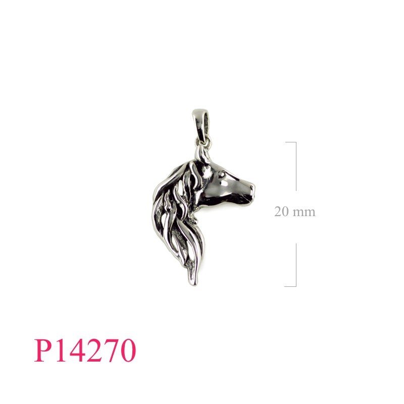 Pendant, horse head.