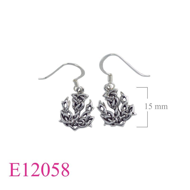 Celtic Earrings, Thistle Earrings, Celtic Thistle.