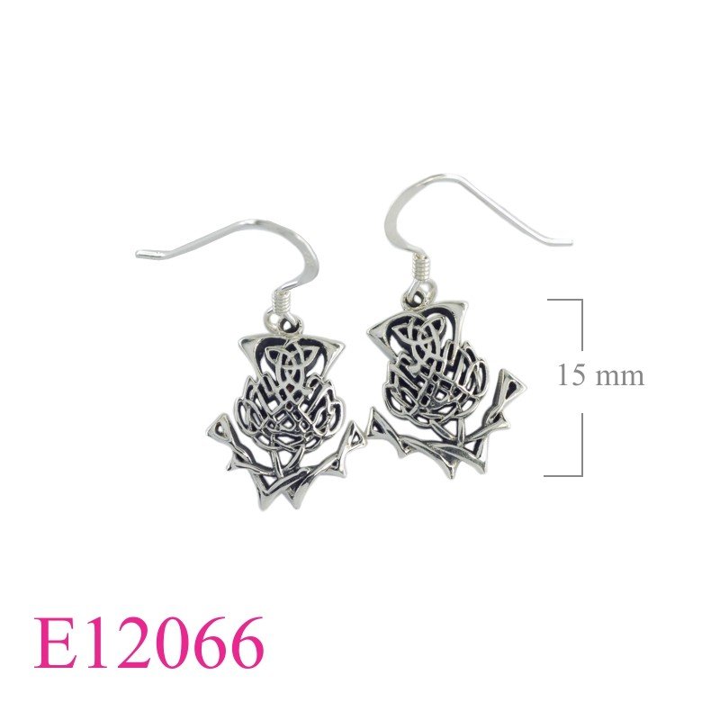 Celtic Earrings, Thistle Earrings, Celtic Thistle.