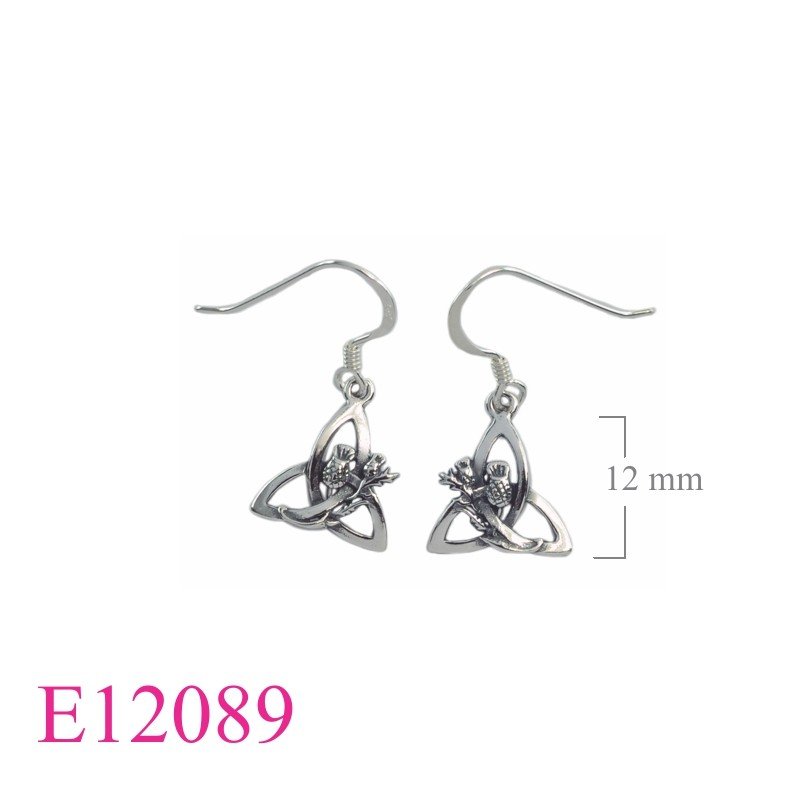 Earrings, Trinity and Thistles.