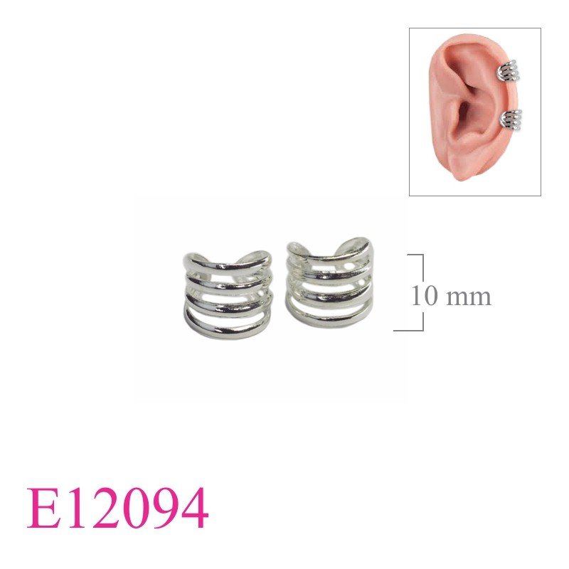 Earrings, 4 lines cuff.