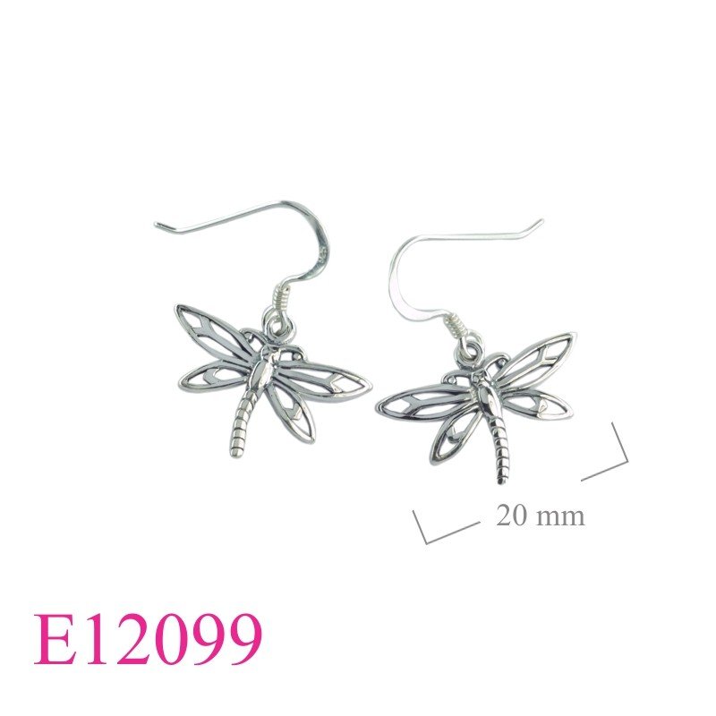 Earrings, butterfly.