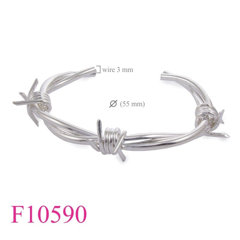 Bangle, barbwire.