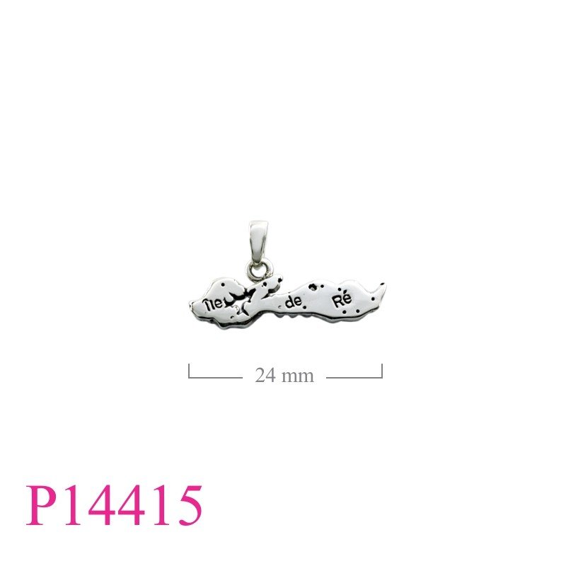 Pendant, island map.