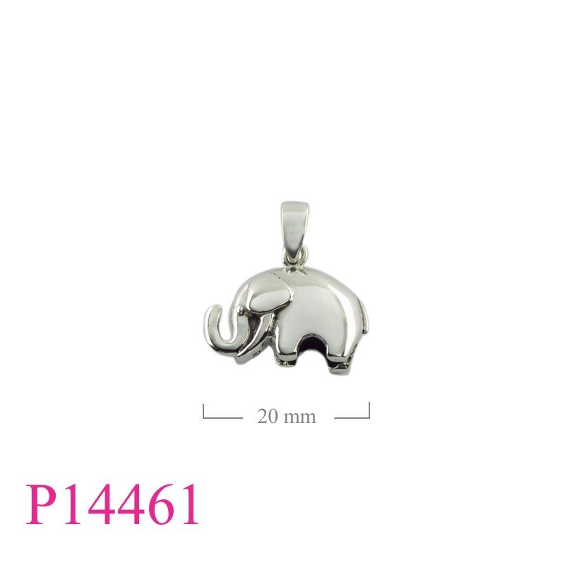 Pendant, plain elephant.