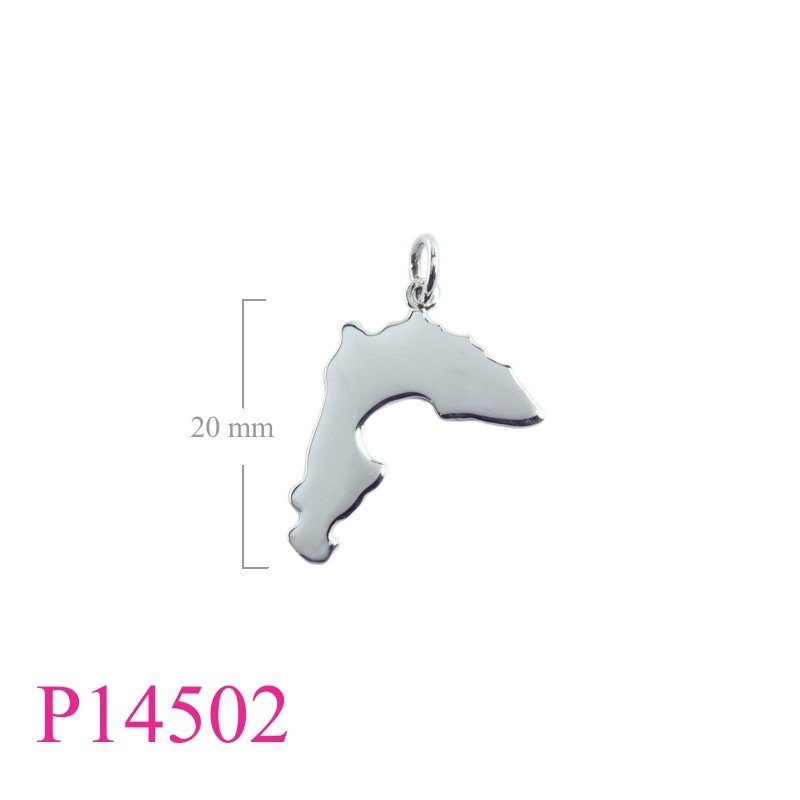 Pendant, map.