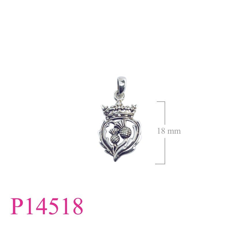 Pendant, crowned Thistles.