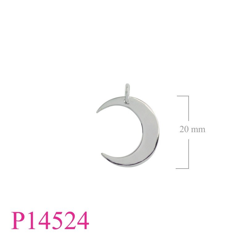 Pendant, crescent.