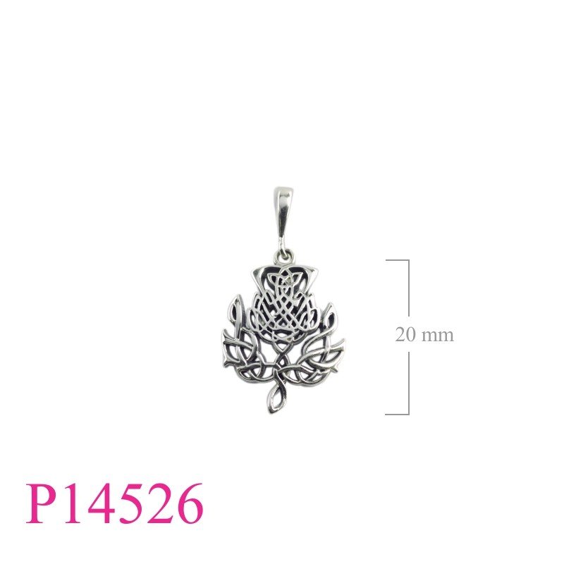 Celtic Pendant, Thistle Pendant, Celtic Thistle.
