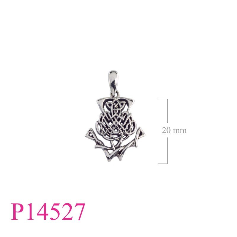 Celtic Pendant, Thistle Pendant, Celtic Thistle.
