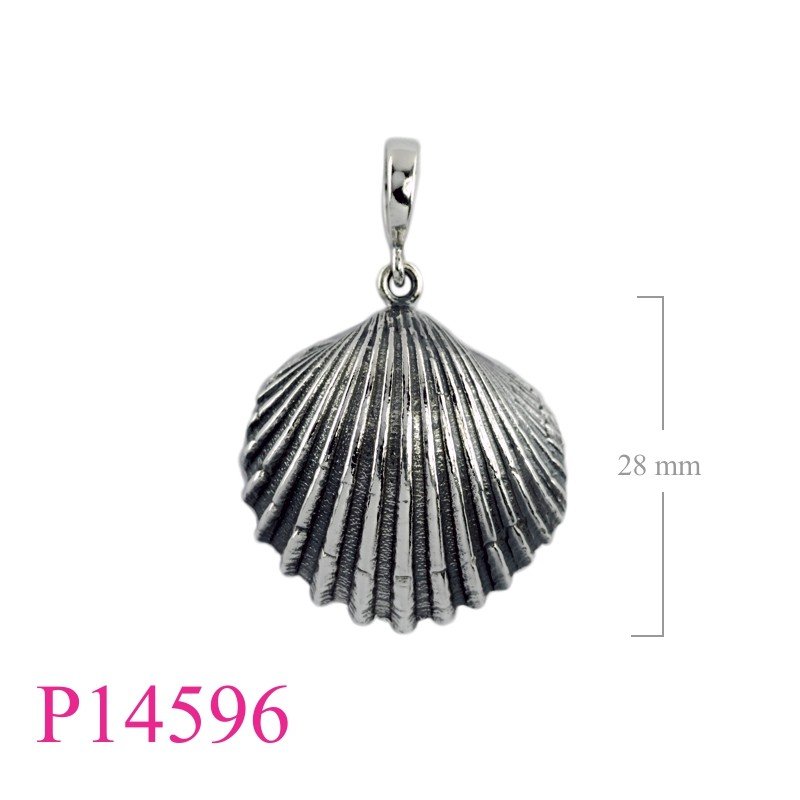 Shell Pendant, Clam Pendant, direct from nature collection.