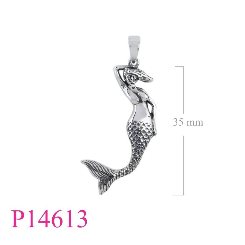 Pendant, mermaid.
