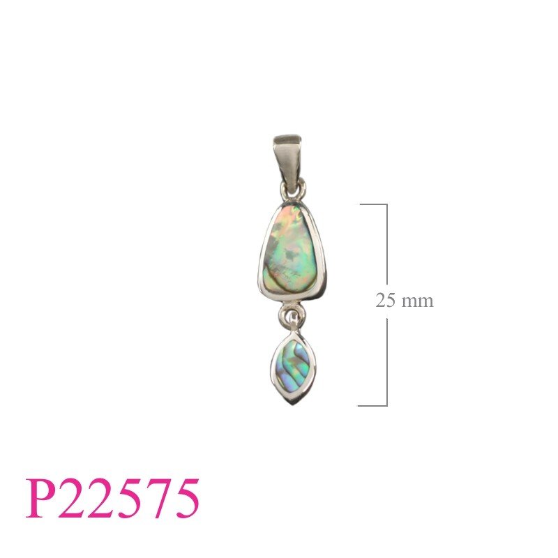 Pendant, 2 leaves shape.