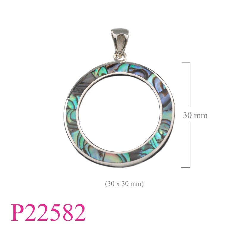 Pendant, 30mm open ring.