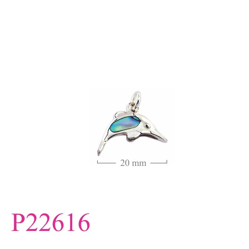 Pendant, dolphin.