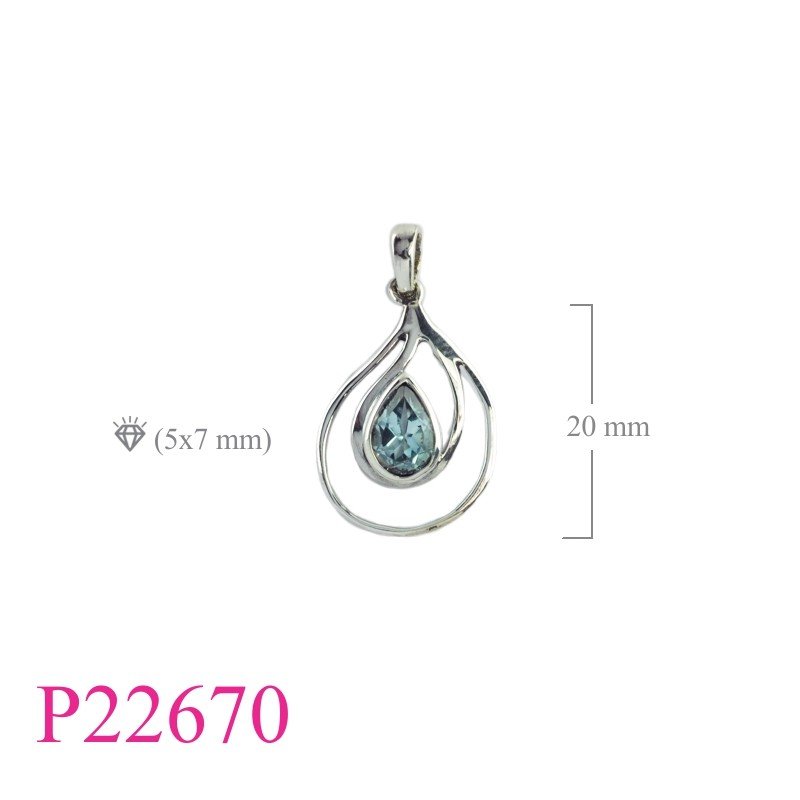 Pendant, sidekick drop with drop Real Amethyst stone.