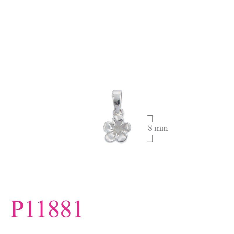 Flower Pendant, 8mm champac flower.