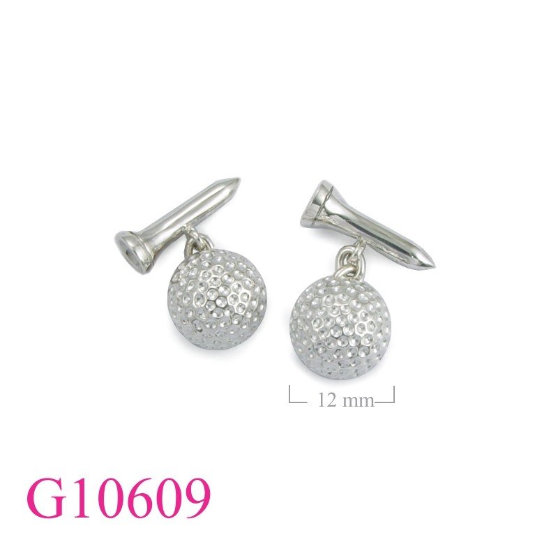 Golf Cufflinks Gift Jewelry, half golf cufflinks.