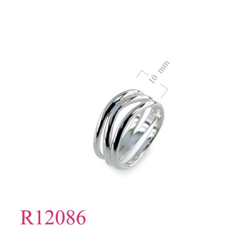 Ring, 3 wavy lines design.