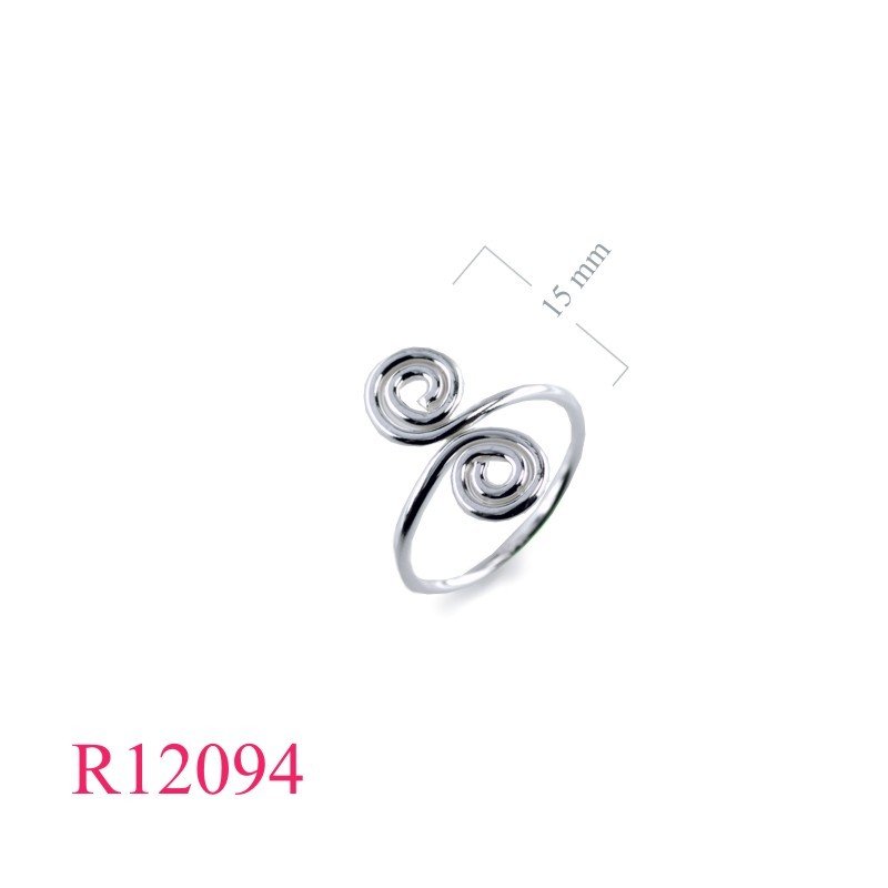 Ring, swirls wire.
