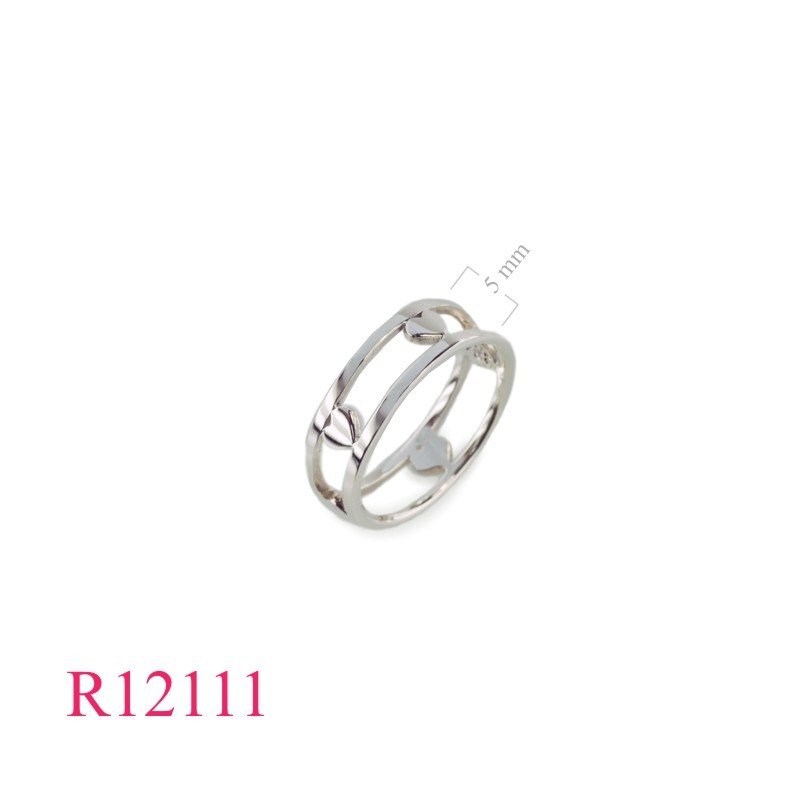 Band Ring, hearts opened.
