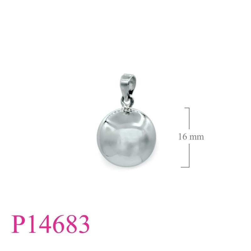 Pendant, 16mm plain ball.