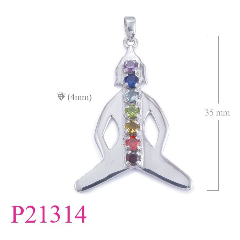 Chakra Pendant, Buddha Pendant, Chakra Buddha.