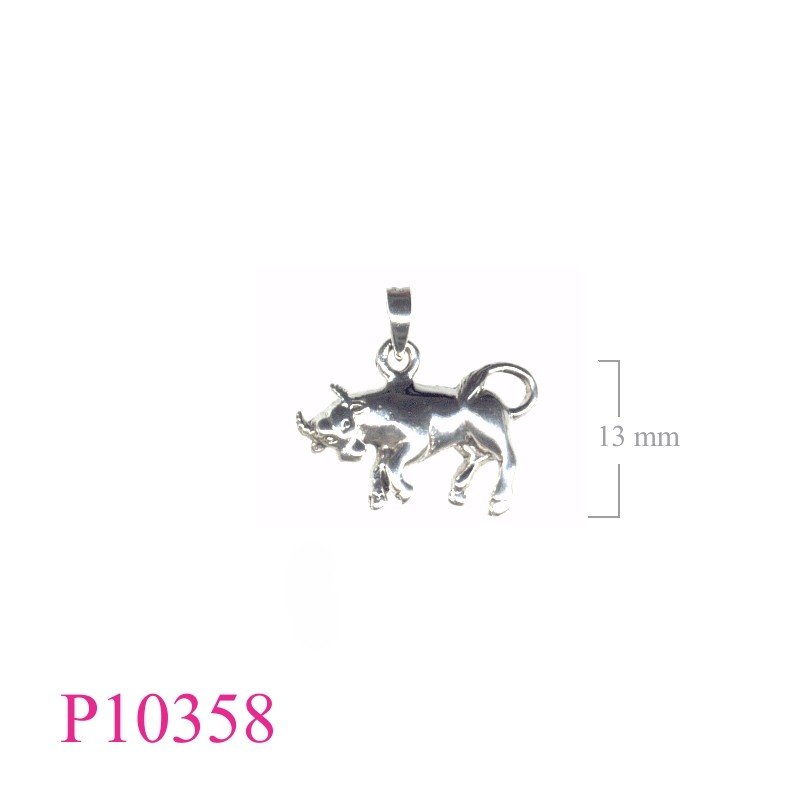 Bull Pendant, Zodiac Pendant, .