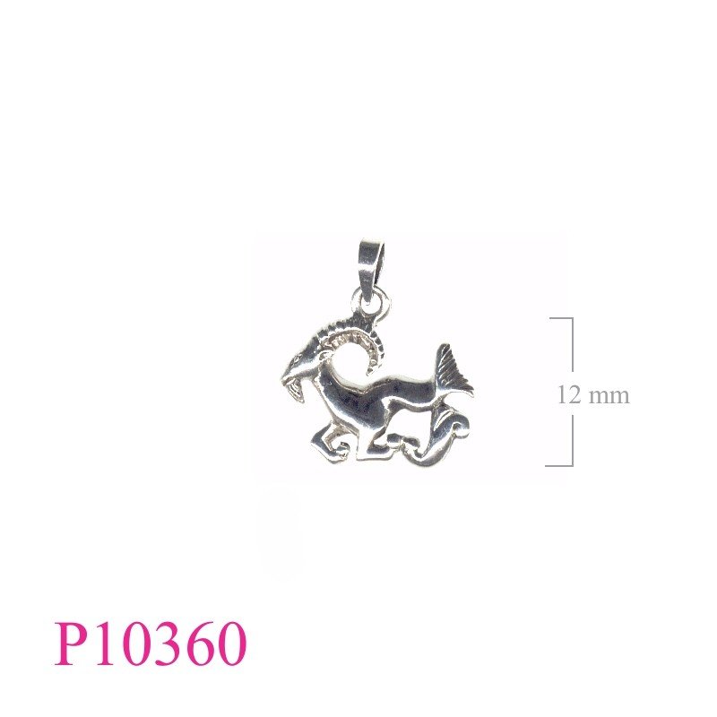 Pendant, zodiac, goat.