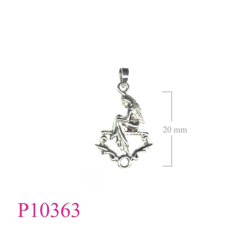 Pendant, zodiac, lady.