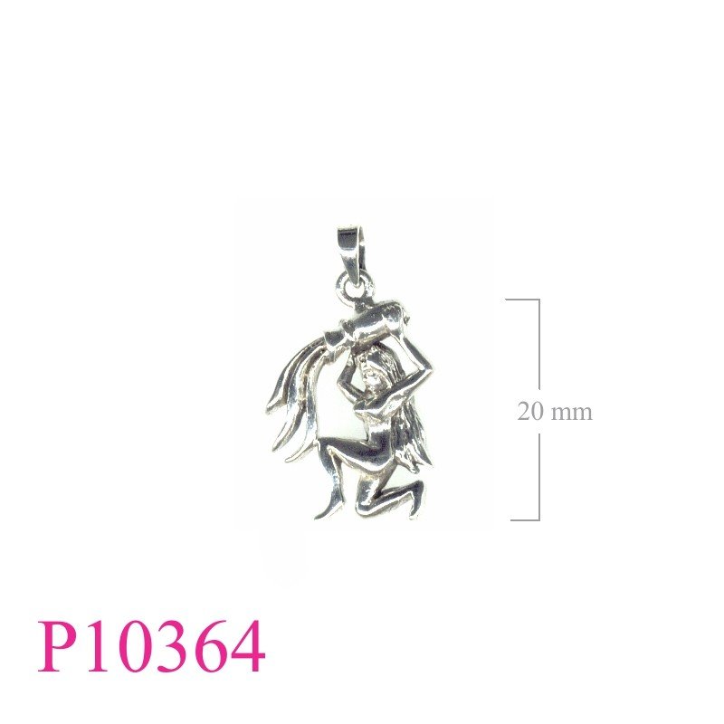 Pendant, zodiac, purling water.