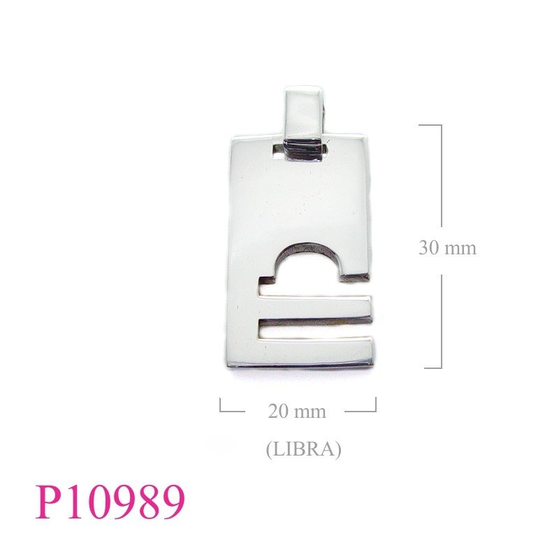 Dog Pendant, Zodiac Pendant, dogtag "LIBRA".