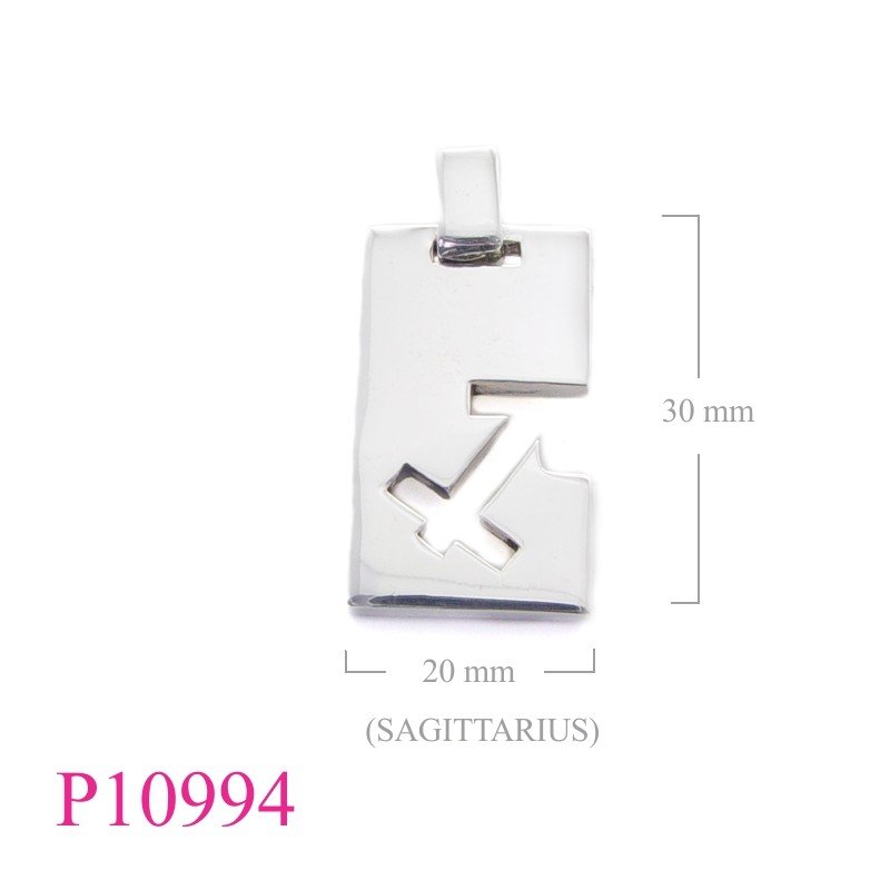 Dog Pendant, Zodiac Pendant, dogtag "SAGITTARIUS".