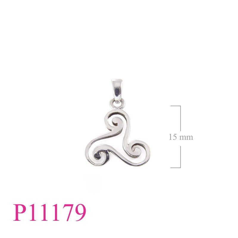 Pendant, celtic swirls.