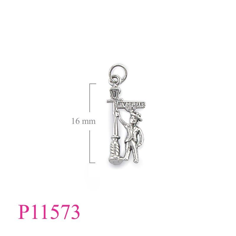 Pendant, man on Bourbon street.