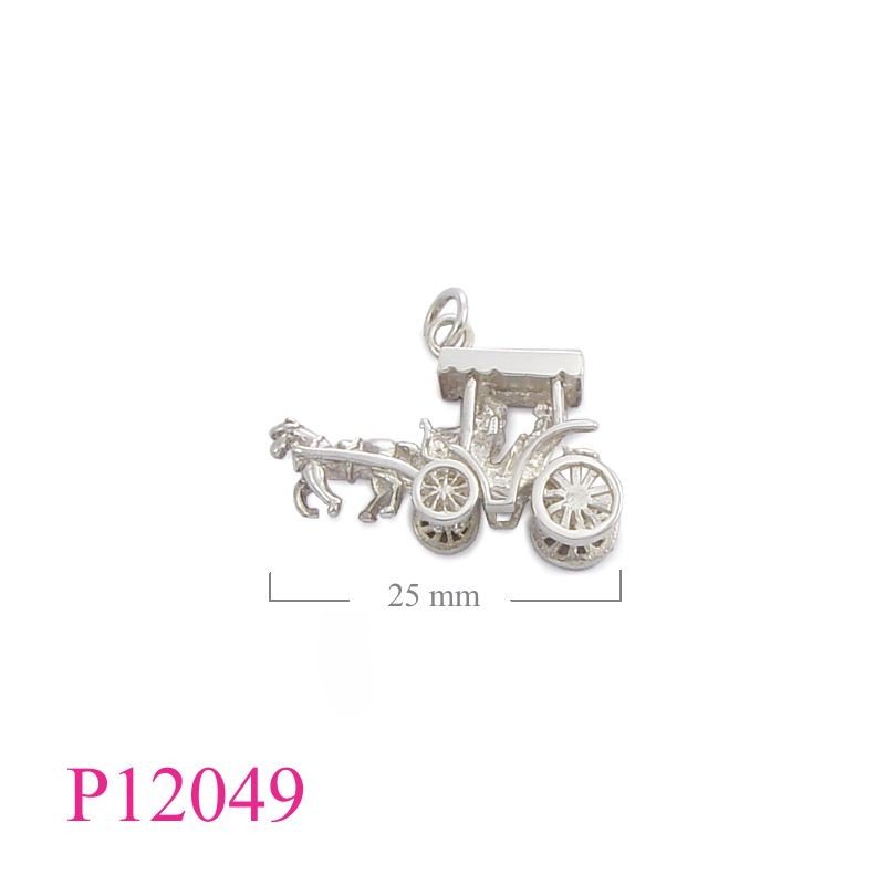 Pendant, horse wagon.