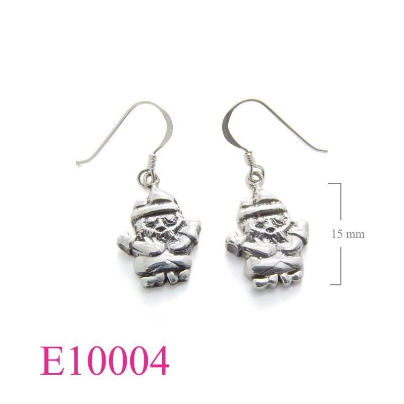 Earrings, santa.