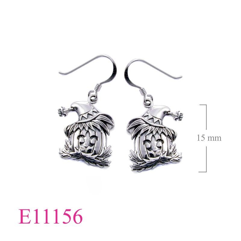 Earrings, Halloween Fleur de lis.