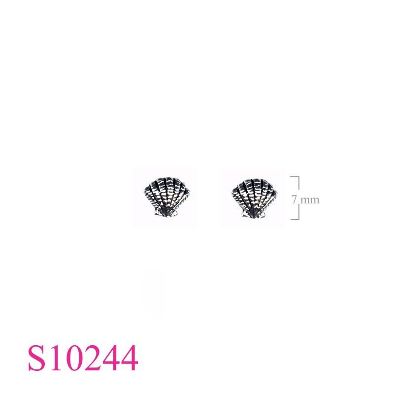 Earrings, shell.