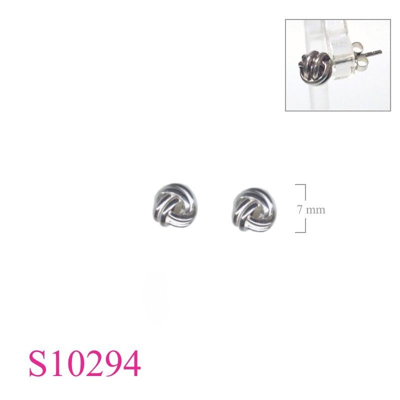 Earrings, 7mm 2 wires ball.