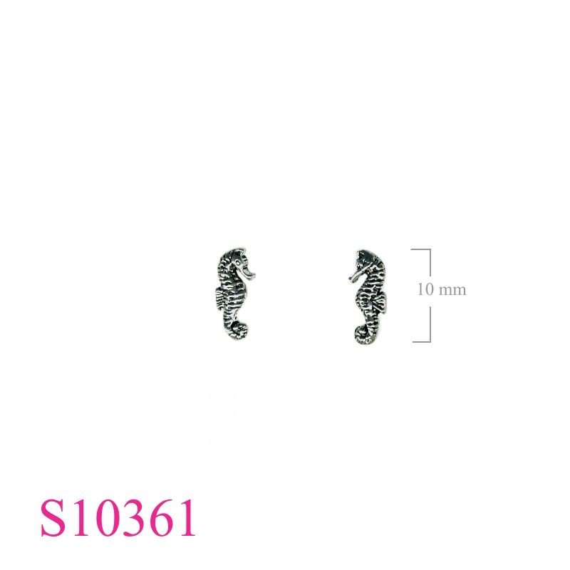 Seahorse Earrings, seahorse.