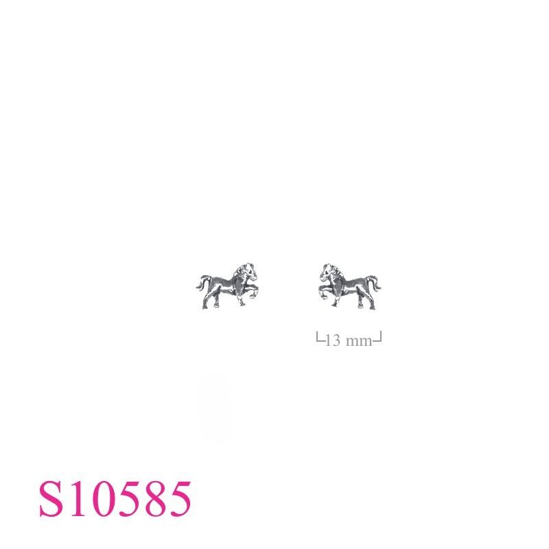 Earrings, small horse.