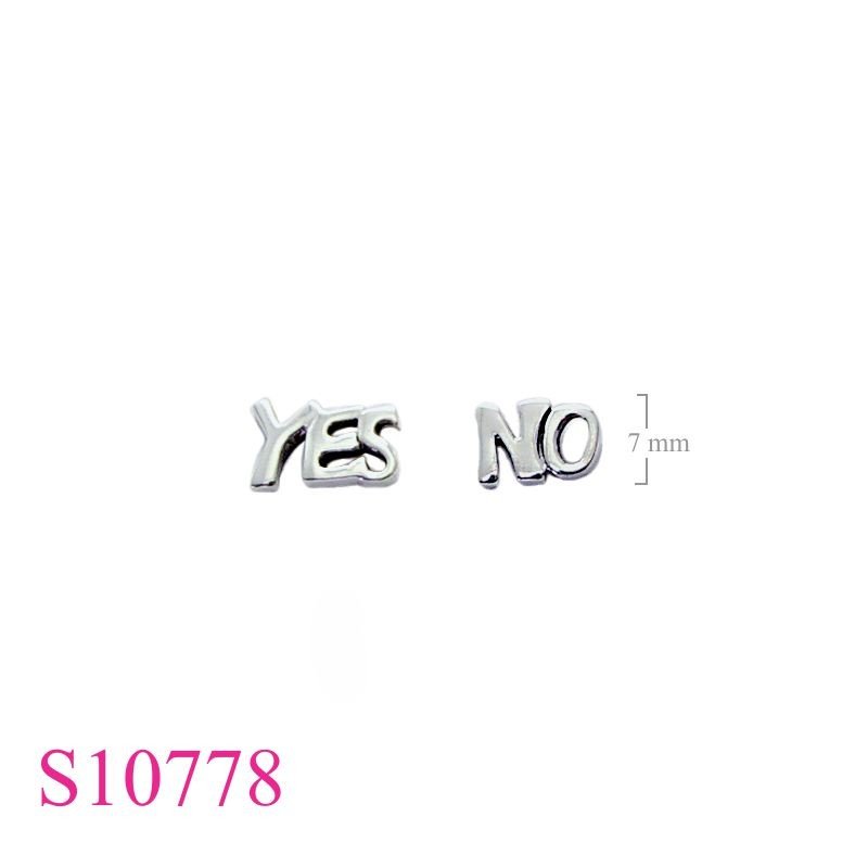 Earrings, "YES< NO"