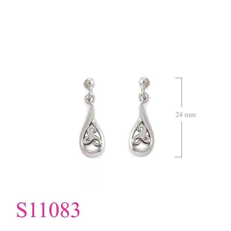 Earrings, hanging drop.