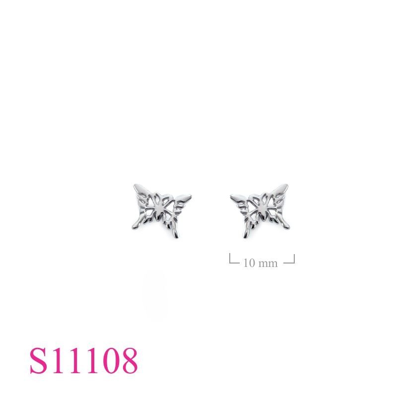 Earrings, butterfly.