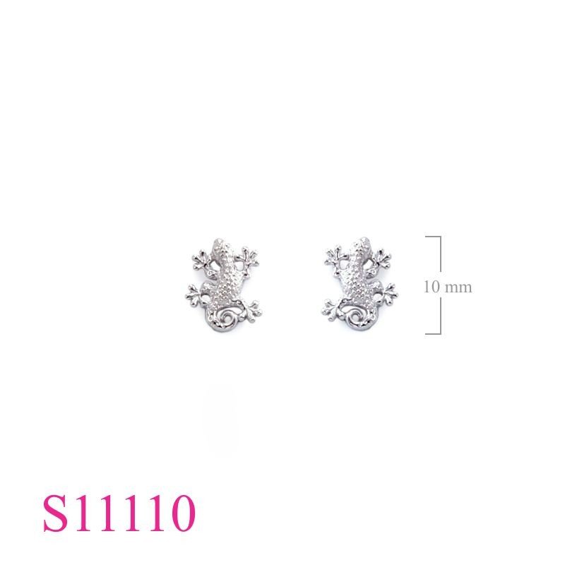 Earrings, salamander.