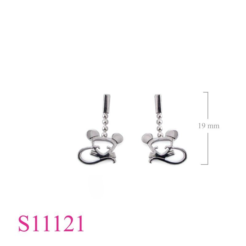 <p>cut out rat Earrings and ball chain.</p>